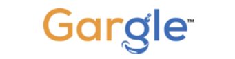 Gargle logo and illustration on a white background